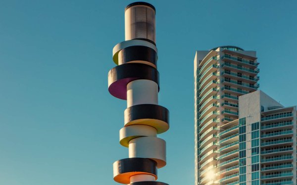 Obstinate Lighthouse sculpture by Tobias Rehberger at South Pointe Park