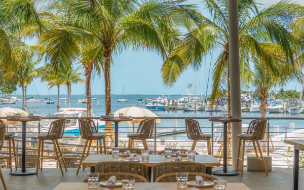 Bayshore Club's ocean view seating