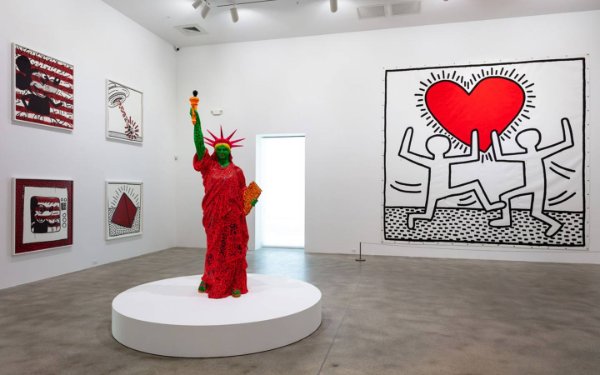 Statue of Liberty by Keith Haring at The Rubell Museum