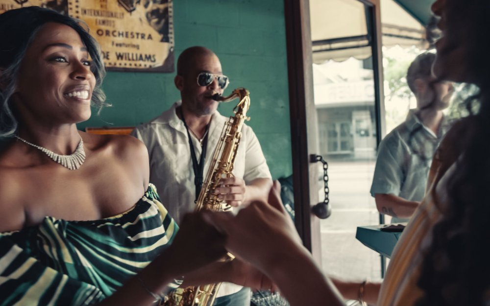 Band and dancers at Ball and Chain in Little Havana