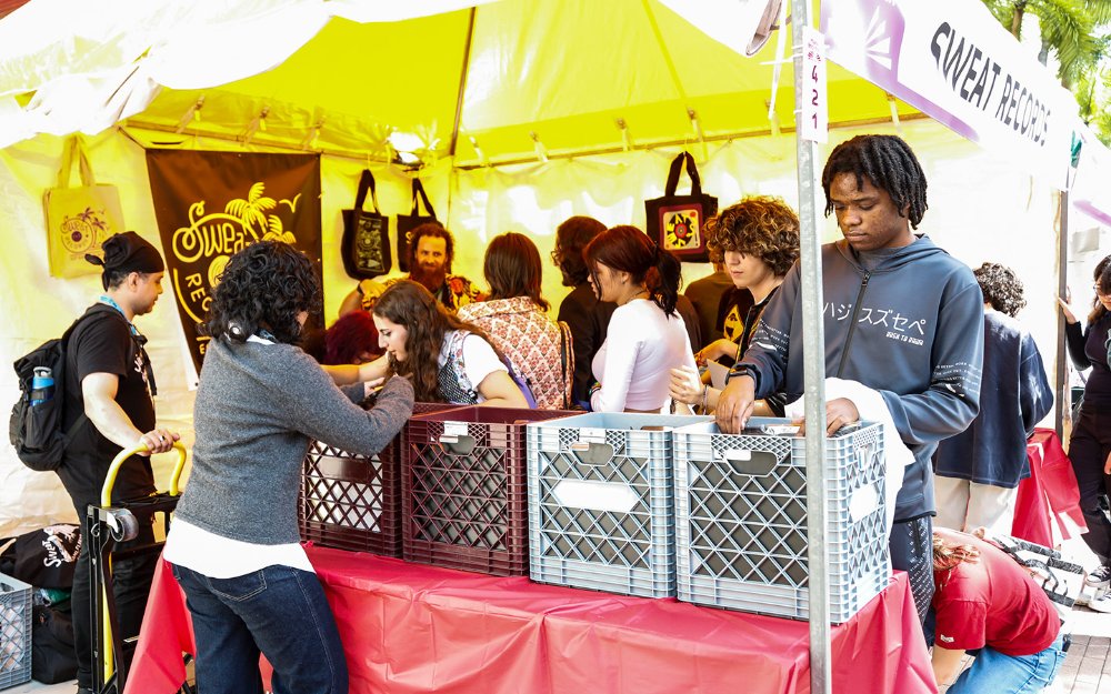 Sweat Records tent at Miami Book Fair