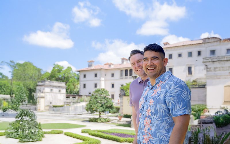 The Midwest Husbands enjoyed exploring Vizcaya Museum & Gardens