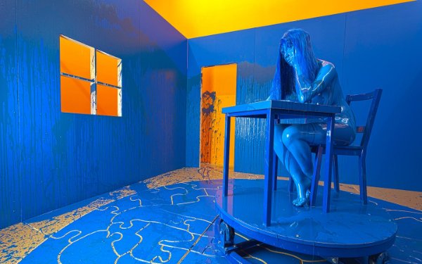 Blue Room by Richard Jackson at the Rubell Museum