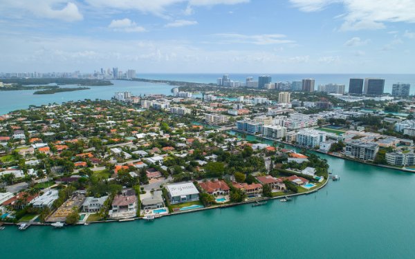 Aerial view of Bay Harbor Islands