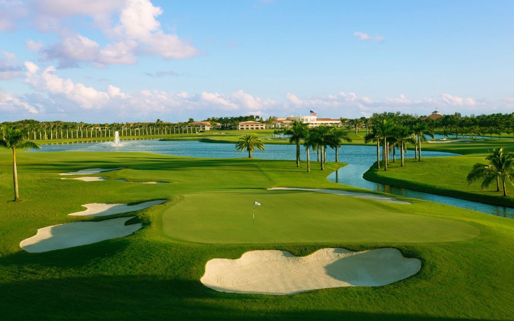 View of the Trump National Doral from across the golf course