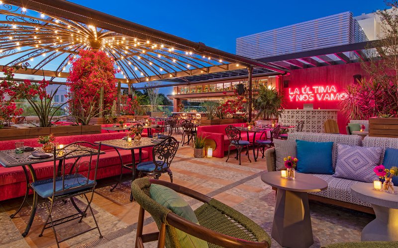 Serena's enchanting rooftop patio 