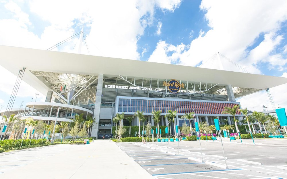 Exterior of the Hard Rock Stadium