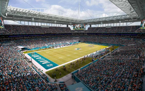 Fans at the Hard Rock Stadium