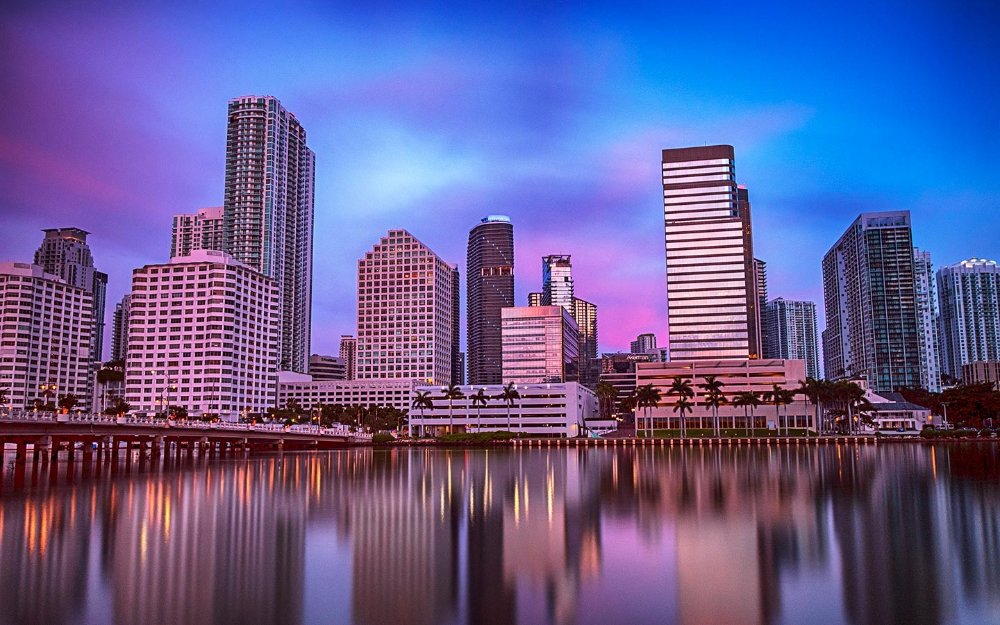 View of Brickell from Brickell Key